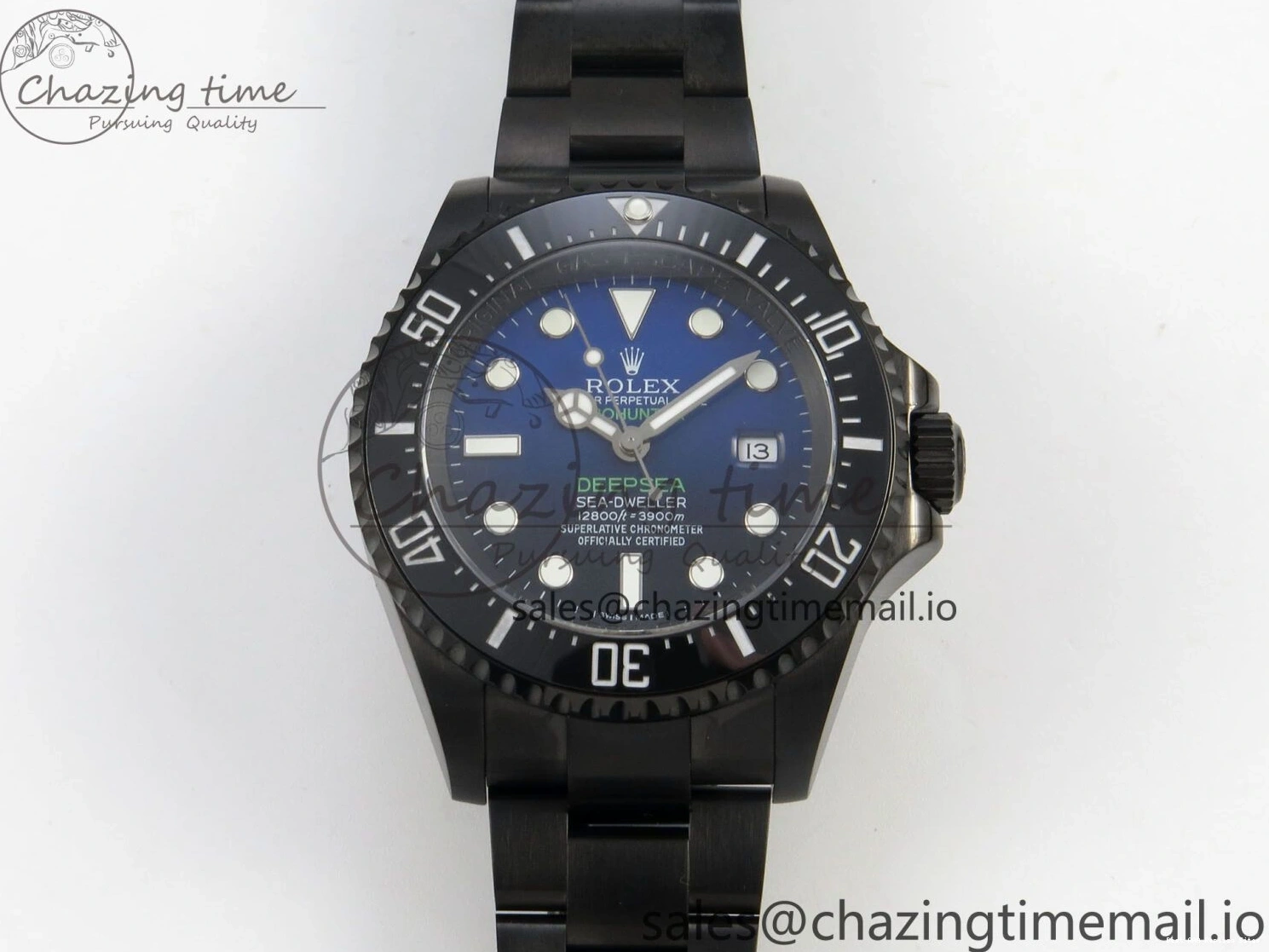 Best AAA Replica Sites Bracelet Ombre Edition 126660 Sea-Dweller 108 DLC Dial Blacken Blue Best 1:1 Durable On SH GMF 1227